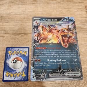 Jumbo Lenticular Charizard ex - 054/091 - SVP 196 -Exclusive Promo Pokemon New